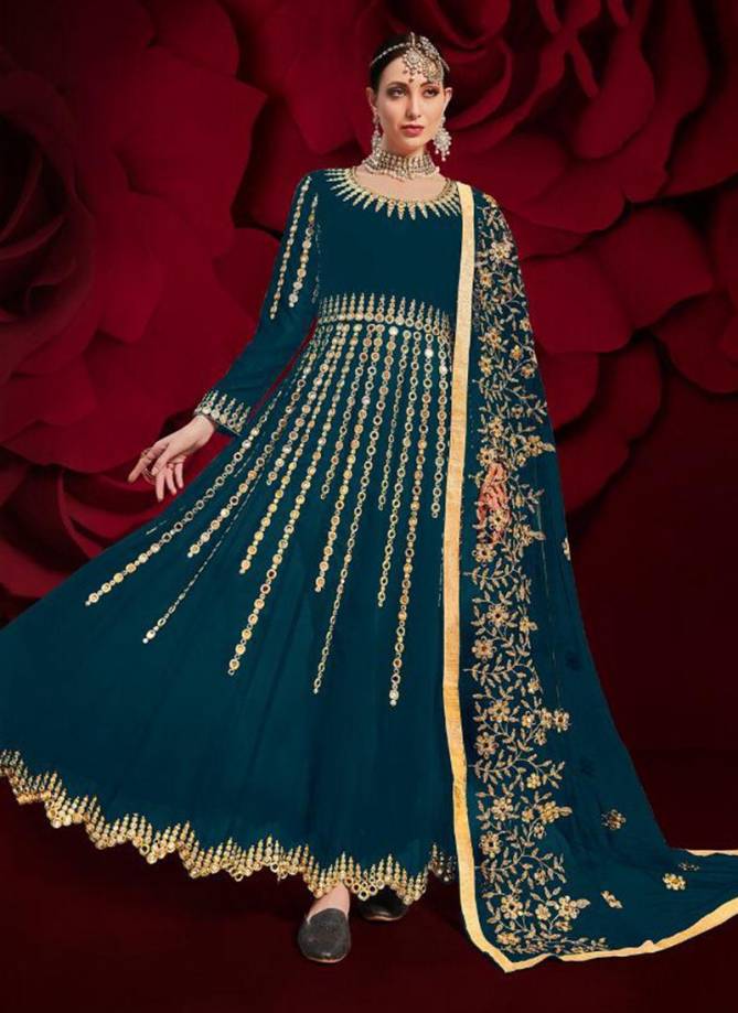 SENHORA AGHA NOOR SENHORA VOL-17 Fancy Heavy Festive Wear Pure Georgette Embroidery And Stone Work Real Mirror Work Salwar Suit Collection